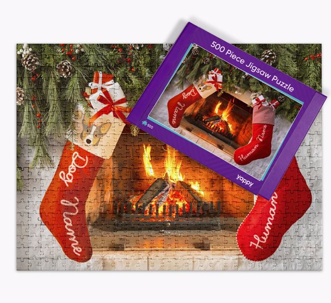 Me & My Dog Fireplace: Personalised {breedFullName} Jigsaw